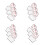 12Pièces Autocollants Bébé Rose Durable Adhésif Confortable 10
