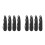 8Pièces Accessoire Serrage Lacets Hockey Pliable Noir 10