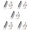 5Ensembles Slide Métal Robuste Pour Guitare Argent Facile À Utiliser 6