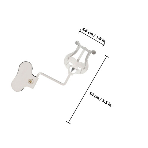 1Pièces Support De Partition Métal Argenté Simple Pour Musiciens 1