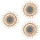 3 Pack Rattan Wall-Mounted Mirror Woven Decorative Photographing 6
