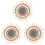 3 Pack Rattan Wall-Mounted Mirror Woven Decorative Photographing 2