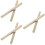 6Pcs Easy Install Golden Door Handle Spindle Bars Replacement 7
