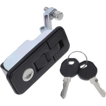 3Pcs Black Cabinet Door Lock Zinc Alloy Compression Latches