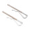 2Pièces Clips Métalliques Argentés Pour , Durable 1
