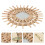 3 Pack Rattan Wall-Mounted Mirror Woven Decorative Photographing 10