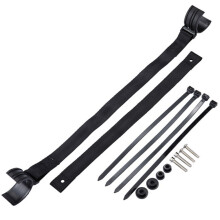 1Ensemble Bandage De Secours En Nylon Noir Pour Usage Extérieur