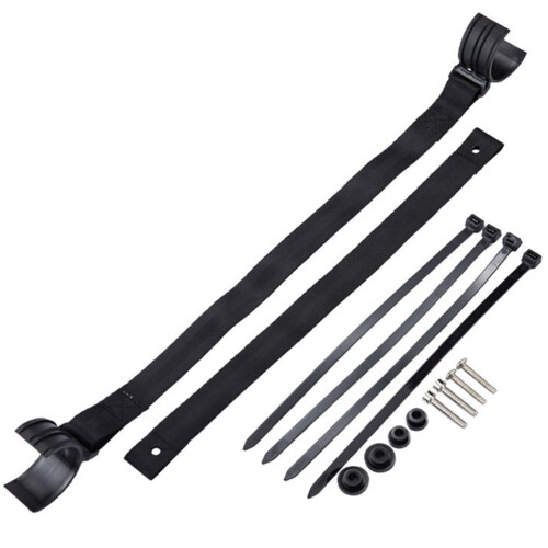 1Ensemble Bandage De Secours En Nylon Noir Pour Usage Extérieur