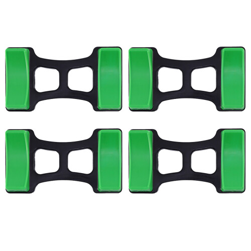 4Pièces Support Haltères ABS Vert Pour Rangement Robuste Et Durable