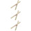 6Pcs Easy Install Golden Door Handle Spindle Bars Replacement 8
