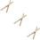 6Pcs Easy Install Golden Door Handle Spindle Bars Replacement 9