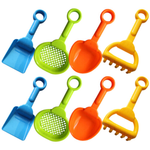 24 Pcs Kids Portable Plastic Sand Set For Beach Play 1