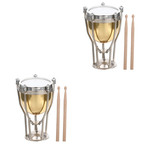 2 Sets Simulation Music Instrument Miniature House Decor Toy 2