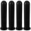 4Pcs PP Barbell Rod Handle Covers Black Anti-Fall Dumbbell Grip Set 6