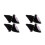 4Pairs Durable Plush Cat Ear Accessory Stylish Motorcycle Decor 6