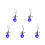 5Pcs Compact Blue Glass Evil Eye Charms Car Ornament Decor 2