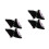 4Pairs Durable Plush Cat Ear Accessory Stylish Motorcycle Decor 4