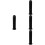 4Pcs PP Barbell Rod Handle Covers Black Anti-Fall Dumbbell Grip Set 8