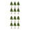 12 Pcs Miniature Street Trees Plastic Models For Architecture Sand Table 7