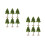 12 Pcs Miniature Street Trees Plastic Models For Architecture Sand Table 5
