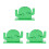 3Pcs Smooth Edge Needle Threaders Convenient Threading Device Green 8