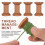 80Pcs Embroidery Thread Spools Wooden Yarn Holders Light Brown 7