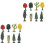 2 Sets Simulation Tree Prop Lifelike Mini Garden Decor 5