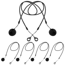 30Pcs Black Elastic Pen Leash with Spring Strap for Stylus Tablet Use