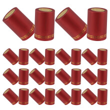 600Pcs PVC Heat Shrink Capsules Red for Sealing Bar Use