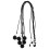 30Pcs Black Elastic Pen Leash with Spring Strap for Stylus Tablet Use 9