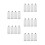 20 Pcs Refillable Plastic Epoxy Mixing Tubes For Ab Glue 7