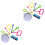 16Pcs Bubble Sets Bubble Maker Toys for Kids Assorted Color Durable 3