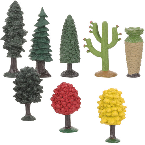 2 Sets Simulation Tree Prop Lifelike Mini Garden Decor 2