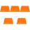 5 Pcs Storage Boxes For Drill Bits Hex Screwdriver Holder Rack Orange 3