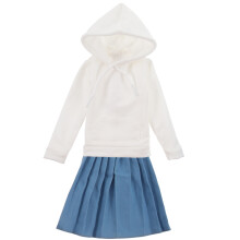 4Sets Cotton Doll Clothes Set Assorted Color Sweatshirt Skirt Outfits