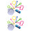 16Pcs Bubble Sets Bubble Maker Toys for Kids Assorted Color Durable 5