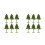 12 Pcs Miniature Street Trees Plastic Models For Architecture Sand Table 6