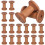 80Pcs Embroidery Thread Spools Wooden Yarn Holders Light Brown 8