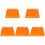 5 Pcs Storage Boxes For Drill Bits Hex Screwdriver Holder Rack Orange 2