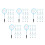50Pcs Versatile Sky-Blue Kids Fish Nets ABS Plastic for Aquarium Use 7