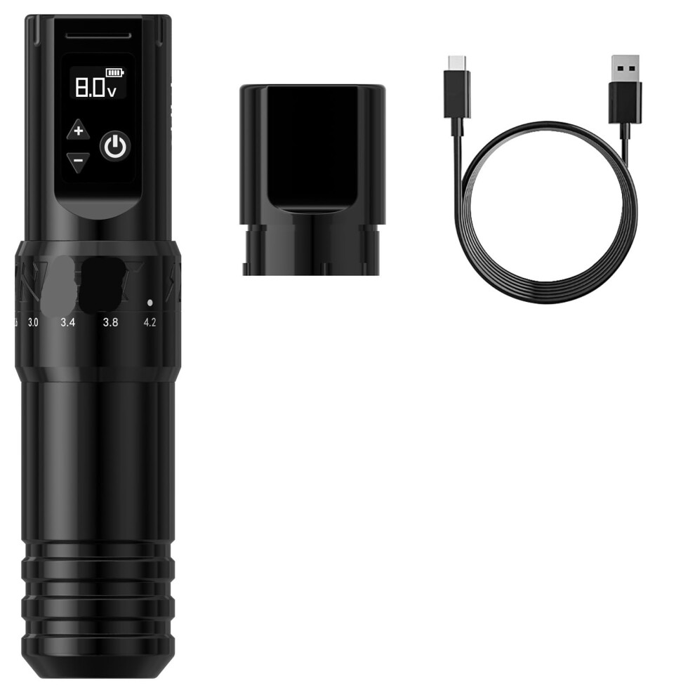 Wireless Tattoo Machine Pen 2.04.2mm Coreless Motor Ergonomic Grip for Professional Artists