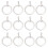 40Pcs Silver Stainless Hook Rings Curtain Accessories for Hanging 1