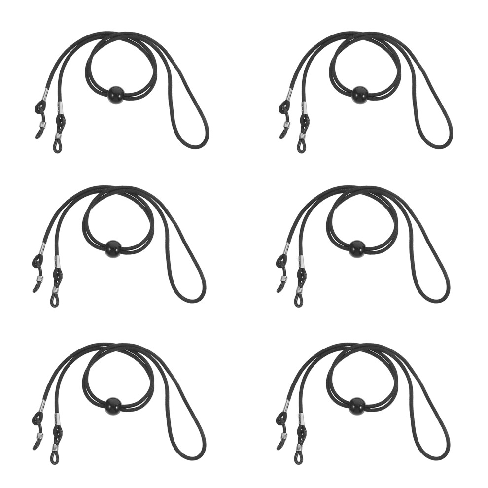 Totority 30Pcs Adjustable Black Glasses Strap For Sports Secure Eyeglass Cord