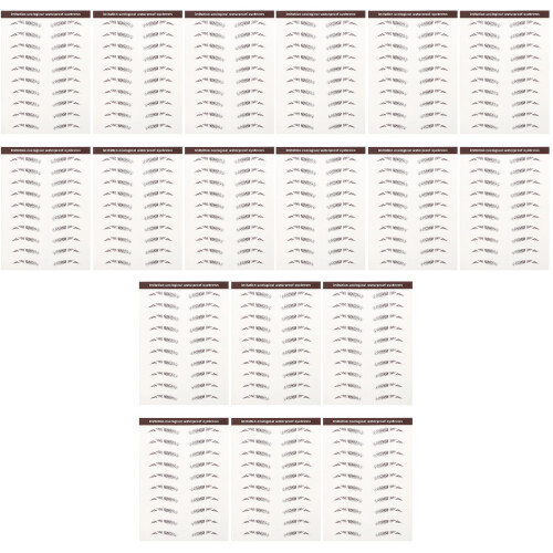 18Pièces Transferts Sourcils Imiter Poils Marron 2