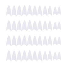 1000 Pcs Nail Tips Nail Cover Plastic Clear For Design Plastic Nail