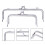 10 Pack Glossy Gold Clutch Bag Clasp Purse Making Accessories Frame 3