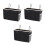 3Pcs Black Hanging Bedside Pocket Organizer Canvas Fabric Storage Bag 7