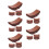 30Pcs Brown Wood Chopstick Holder Creative Chopstick Rest for Kitchen 3