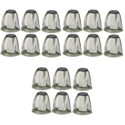 18 Pcs Outdoor Mosquito Net Hat With Face Protective Mesh 2