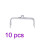 10 Pack Glossy Gold Clutch Bag Clasp Purse Making Accessories Frame 4